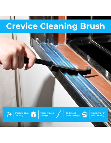 Juego de 7 Cepillos de Limpieza Vivecy para Ranuras y Esquinas