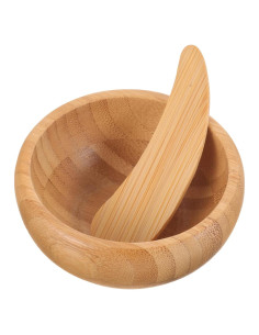 Kit de Cuidado Facial Beaupretty - Tazón y Cuchara de Bambú