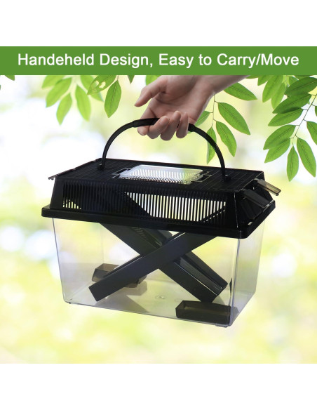 Guardián de Grillos NANEEZOO Grande con Plato y Agua