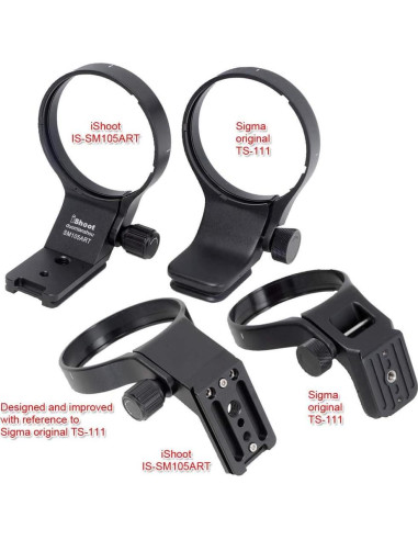 Soporte de Anillo de Montaje en Trípode iShoot para Sigma 105mm y 100-400mm