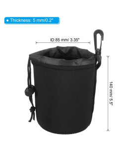 Bolsa para Lentes de Cámara PATIKIL Neopreno 3 Pcs 8.4x14 cm 2