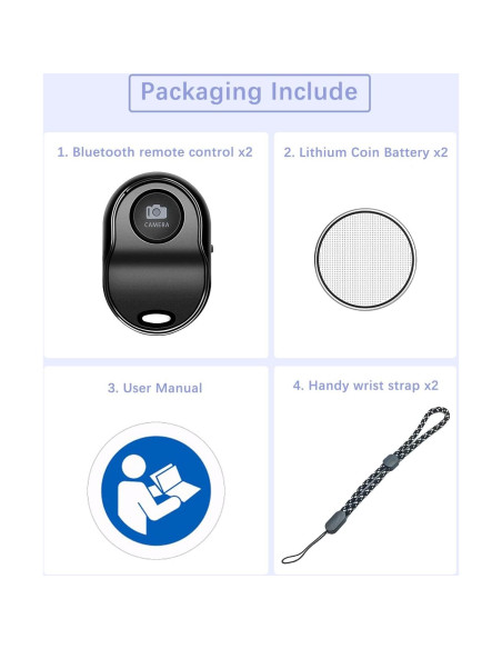 Control Remoto Inalámbrico Bluetooth Kolotesame LC-02 para Cámara