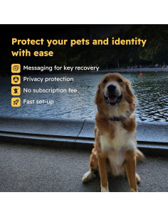 Etiquetas de Privacidad para Mascotas SeQR - Paquete de 2, Marino 2