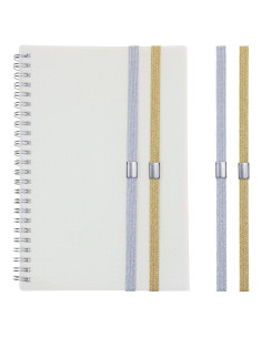 Bandas Elásticas para Planificadores Mini Skater - 4 Pzas Oro y Plata