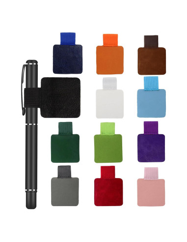 12 Soportes de Lazo para Bolígrafo AUXBC Autoadhesivos