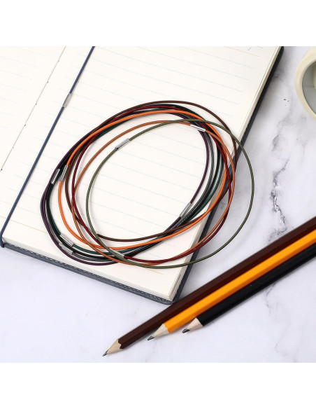 10 Bandas Elásticas para Cuadernos Aysatogc - Tamaño Estándar