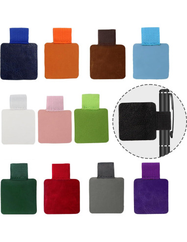 12 Soportes de Lazo para Bolígrafo AUXBC Autoadhesivos