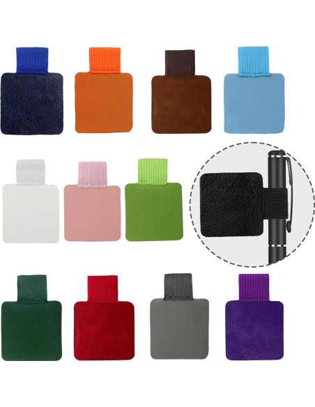 12 Soportes de Lazo para Bolígrafo AUXBC Autoadhesivos