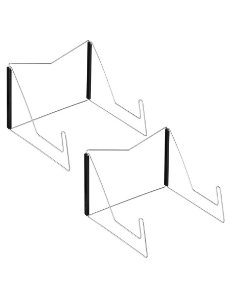 Soportes de Libros Plegables Maitys - 2 Piezas Ajustables Negro