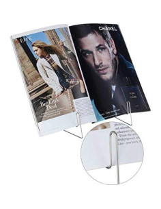 Soportes de Libros Plegables Maitys - 2 Piezas Ajustables Negro 2