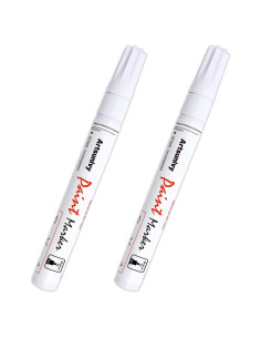 Marcadores Permanentes de Pintura Blanca Artsunlvy - 2 Piezas