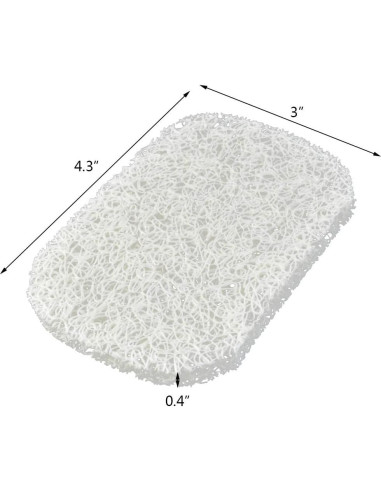 10 Soportes de Jabón Nydotd Antideslizantes PVC Blanco