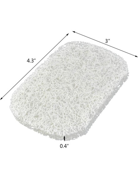 10 Soportes de Jabón Nydotd Antideslizantes PVC Blanco