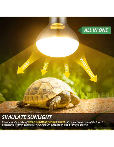 Bombilla de Calor MIXJOY 100W UVA UVB para Reptiles