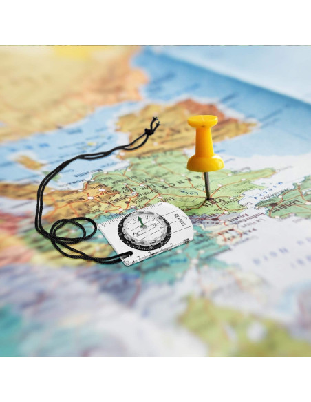 Brújula de Orientación BBTO 9 Piezas Impermeable para Senderismo
