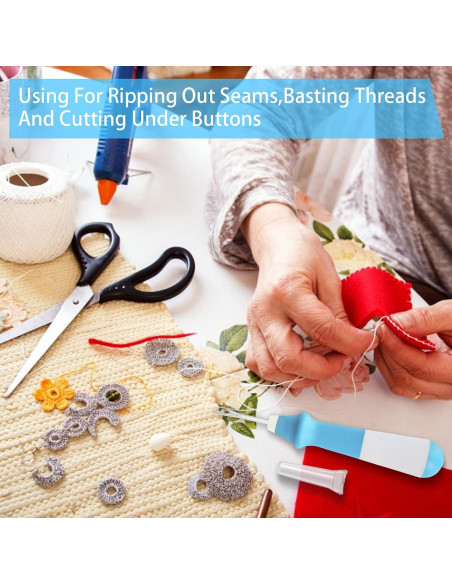 Desgarrador de Costuras Lhedon 3 Piezas Ergonómico Colorido