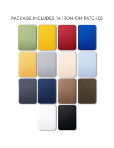 ZEFFFKA Kit de 14 Parches de Tela para Planchar 100% Algodón 2