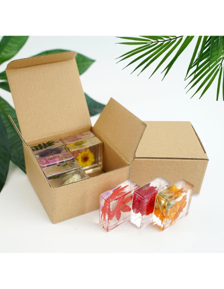 10 Pesas de Papel de Flores Secas ShioShin - Decoración Resina