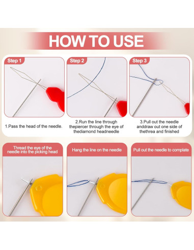 Set de 30 Enhebradores de Agujas CousDUoBe para Costura