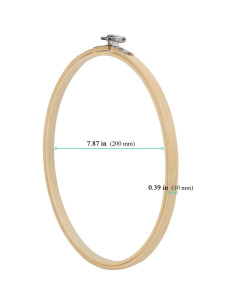 Aros de Bordado de Bambú SENJEOK 20 Piezas 20cm 2