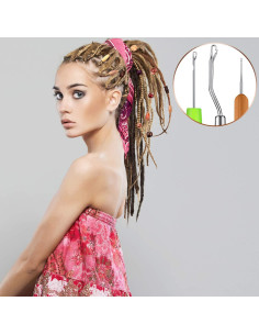 Juego de 9 Ganchos de Crochet para Cabello WILLBOND - Multicolor 2