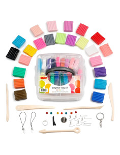 Kit de Arcilla Polimérica Incraftables 24 Colores No Tóxica