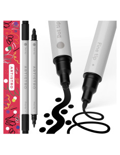 Marcadores de Pintura Acrílica Doble Punta ARTISTRO 2 Unidades