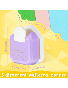 Cortador de Esquinas 3 en 1 Gersoniel - 2 Pcs para Scrapbooking 2