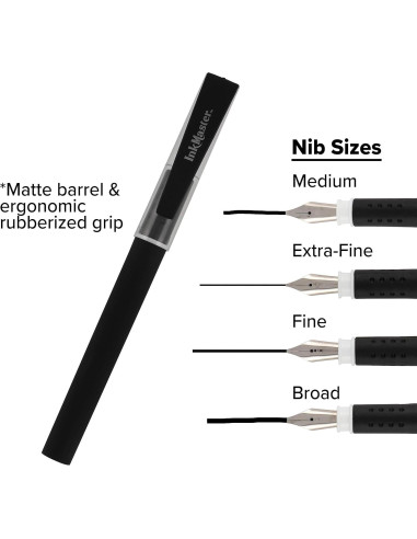 Juego de Caligrafía Cezanne Ink Master 25 Piezas con 4 Puntas