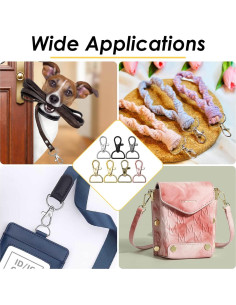 Ganchos de Clip Giratorios Anezus 80 Piezas Metal 1.9 cm 2