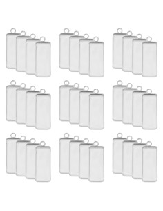 Bandejas Colgantes de Acero Inoxidable PH PandaHall 50pcs 10x25mm