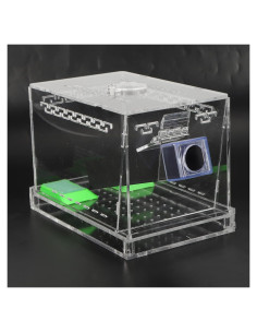 Kit de Cuidado de Grillos GLOGLOW con Caja de Alimentación Acrílica