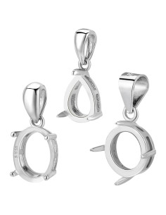 3 Piezas Colgantes de Plata Esterlina 925 PH PandaHall