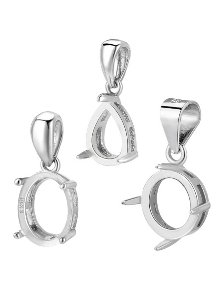 3 Piezas Colgantes de Plata Esterlina 925 PH PandaHall 3 Piezas Colgantes de Plata Esterlina 925 PH PandaHall