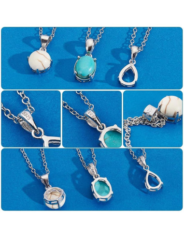 3 Piezas Colgantes de Plata Esterlina 925 PH PandaHall