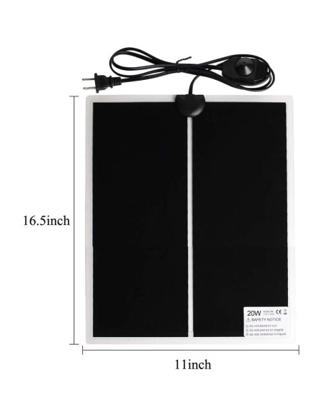 Almohadilla Térmica para Reptiles KABASI 20W 42x28cm Impermeable