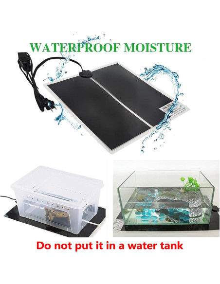 Almohadilla Térmica para Reptiles Hamiledyi 14W 28x28 cm 2 PCS