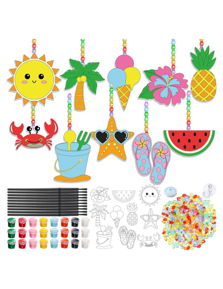 Kit de Manualidades Suncatchers Dunzoom 30 Piezas Verano Playa
