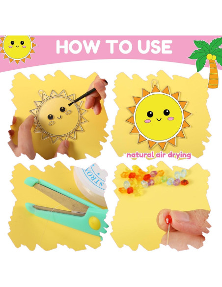 Kit de Manualidades Suncatchers Dunzoom 30 Piezas Verano Playa