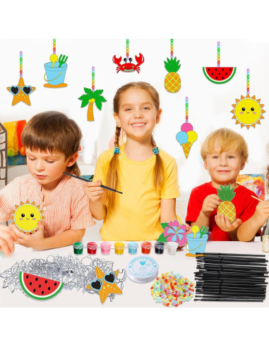 Kit de Manualidades Suncatchers Dunzoom 30 Piezas Verano Playa