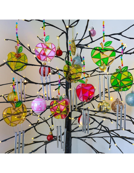 Kit de Atrapa Sol de Manzana Winlyn - 24 Piezas, Pintura y Campanas