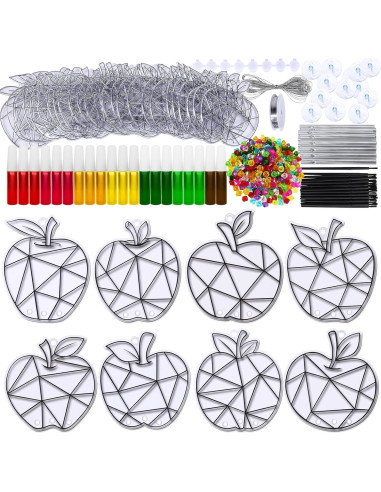 Kit de Atrapa Sol de Manzana Winlyn - 24 Piezas, Pintura y Campanas