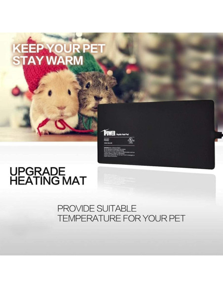 Almohadilla Térmica para Reptiles iPower 20x30cm 16W