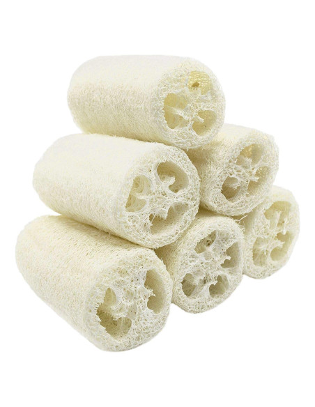 Esponjas Exfoliantes de Luffa Orgánica MAYMII - Paquete de 6
