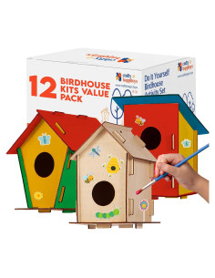 12 Kits de Casa para Pájaros CRAFTY HAPPITOYS - Manualidades DIY