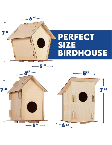 12 Kits de Casa para Pájaros CRAFTY HAPPITOYS - Manualidades DIY