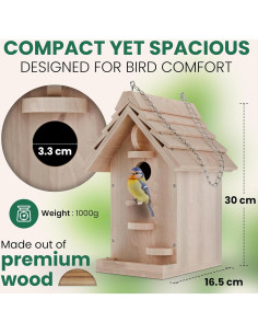 Kit de Casa para Aves de Madera TLSEC - Manualidades para Niños 2