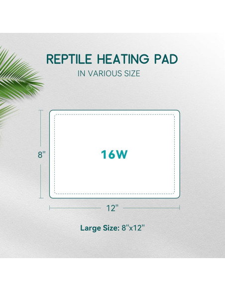 Almohadilla Térmica para Reptiles Luxbird 20x30 cm con Termostato