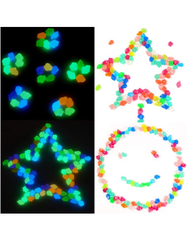 Piedras Brillantes para Acuarios Oubest 300Pc 1.4cm Decoración