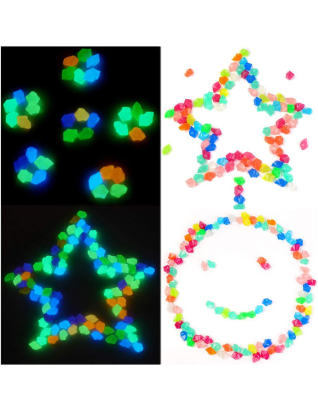 Piedras Brillantes para Acuarios Oubest 300Pc 1.4cm Decoración